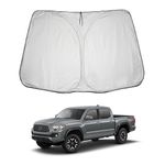 LUWU for 2016-2023 Toyota Tacoma Windshield Sun Shade 2023 Tacoma Windshield Sunshades 2023 Toyota Tacoma Accessories Tacoma SR5/TRD Sunshade Cover Block UV Ray Front Window Sunshade