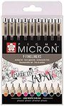 Sakura Pigma Micron Fineliners - Set of 9 Colours