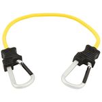 KEEPER 06152 24 inch Super Duty Bungee Cord with Carabiner Hook (Yellow),Black|Blacks