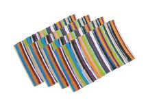 Oasis Home Collection Cotton Reusable Kitchen/Floor Mat - Multi Color (Set of 4)