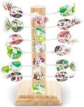 Juvale Lollipop Display Holder, Wooden Cake Pop Stand (9 Inches, 48 Holes)