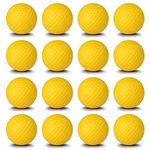 Champkey Practice Foam Golf Balls 16 Pack | True Spin and Feel Practice Golf Balls | Weighted Foam Balls Ideal for Indoor or Outdoor Training