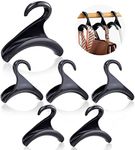 6PCS Purse Handbag Hanger Hooks Closet, Handbag Storage Purse Hooks, LIUCONGBD Bag Rack Organizer for Hanging Tote Bag Backpacks Satchels Crossovers Scarf Belt and Tie (Black)