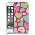 Head Case Designs Stitches Heart Pattern Soft Gel Case and Matching Wallpaper Compatible With Apple iPhone 6 / iPhone 6s