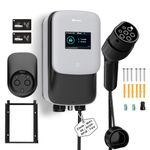 GONEO Charging Station 22 kW 8A-32A Wall Box for Electric Vehicles 480 V Three-Phase OCPP with 5 m Cable with RFID Card IP65 IK10 Protection 4G WLAN App Bluetooth Control Appointment Charging