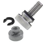 Amavoler Seat Quick Mount Bolt with Nut Kit Compatible for Harley Sportster Dyna Touring 1996-2021 (chrome)