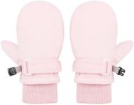 Toddler Gloves Boys Snow Waterproof Ski Mittens Kids Winter Gloves Lined Fleece Gloves Waterproof Toddler Mittens for Boys 2-4T Pure Pink