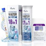 Pawfly 18 in 1 Water Testing Kits for Drinking Water, 125 Strips and 3 Bacteria Test Bags for Tap Water Well Hot Tub, Home Water Quality Test Strips for pH Hardness Chlorine Lead Iron Copper & More