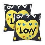 Love You with All My Heart Stylish and Comfortable Pillow Covers - Set of 2 Decorative Throw Pillow Covers,Premium Soft Pillow Covers