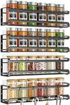 Bunoxea Spice Rack wall mounted 4 P