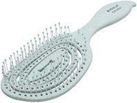 BioSilk for Pets Eco-Friendly Detangling Pin Brush for Dogs in Mint Green | Easy to Hold Ergonomic Handle Dog Brushes, Wet or Dry Dog Hair Brush, Light Blue (FF12806),Gray/Black