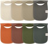 8-Pack Baby Bibs for Boys, Girls - 