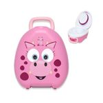 My Carry Potty - Travel Potty, Award-Winning Portable Toddler Toilet Seat for Kids to Take Everywhere (Pink Dragon)