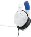 JBL Quantum 100P - Wired Over-Ear Gaming Headset with a Detachable mic, QuantumSOUND Signature, Memory Foam Comfort, Compatible with Windows Sonic Surround Sound (White)