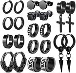 Earrings for Men, Funtopia 11 Pairs