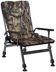 Chaise de pêche Carp F5R WALD forêt - Chaise de camping de luxe pour la pêche à la carpe - Avec hauteur supplémentaire