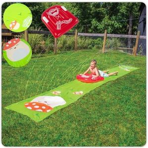 BigMouth x Squishmallows Malcolm The Mushroom Lawn Water Slide, Includes Surf Glider, Outdoor Splash Toy for Backyard Lawn or Park - 18 Feet