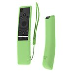 SIKAI CASE Shockproof Washable Texture Design Silicone Remote Protector Cover Case with Lanyard for Samsung BN59-01241A BN59-01242A BN59-01266A (Glow in Dark Green)