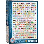 Eurographics 6000-0128 Flags of the World Puzzle, Multicoloured, 48 x 68 cm