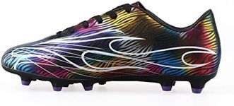 Vizari Men's Ladera FG Firm Ground Outdoor Soccer Cleats/Shoes | for Adults and Teens (Black, 8.5), Black, 8.5