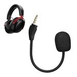 kwmobile Microphone Compatible with Kingston HyperX Cloud III - Replacement Mic for Gaming Headphones - Black