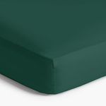 Imperial Rooms Brushed Microfibre Fitted Sheet 25 CM Easy Care Soft Bed Sheets Fade Resistant (Emerald, Double)