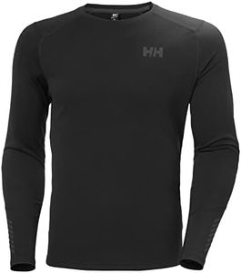 Helly Hansen Men's Lifa Active Crew Ls T-Shirt, Black, Medium