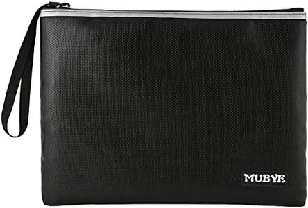 Fireproof Waterproof Money Document Bag - Safe Zipper Bags with Reflective Strip, Fire & Water Proof Storage Organizer Pouch for A4 Important Documents Holder,File,Cash,Passport,Tablet (13.4" x 9.8")