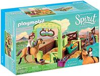 Playmobil 9478 DreamWorks Spirit Lucky and Spirit with Horse Stall, Fun Imaginative Role-Play, PlaySets Suitable for Children Ages 4+