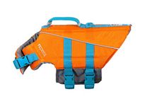 RC Pet Products Tidal Life Vest, Adjustable Dog Life Jacket, Orange/Teal, Medium