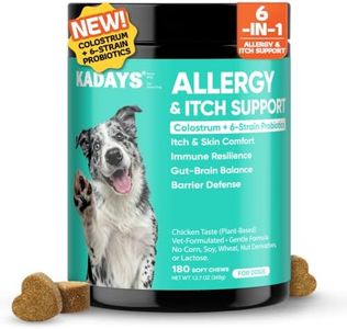 Kadays Dog Allergy Chews 180Ct - Sensitive Skin & Gut Health, Anti Itch