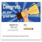 Congratulations (Great win) - Amazon Pay eGift Card