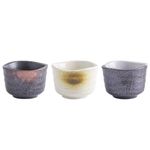 Luxshiny 3Pcs Ceramic Sake Cups Chinese Tea Tasting Cup Kung Fu Teacup Retro Style Cup for Home Teahouse