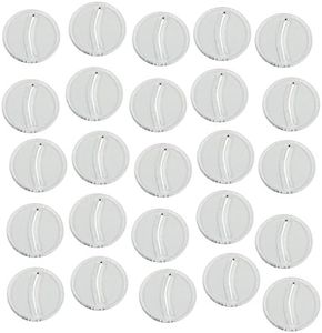 LITKO Paper Miniature Bases, 25mm Circle, 3mm Clear (25)