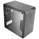 Cooler Master MasterBox Q300L Micro-ATX PC Case – Compact mATX Computer Case with Magnetic Dust Filters, Modular Adjustable I/O Panel, Perforated Airflow Design, 1 x 120mm Pre-Installed Fan, Black