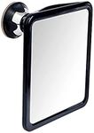 MIRRORVANA Fogless Shower Mirror for Shaving with Upgraded Suction Cup, Dual Anti Fog Design, Shatterproof Surface & 360° Swivel - Large Anti Mist Bath Mirror - 20cm x 18cm