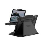 URBAN ARMOR GEAR UAG Designed for iPad Air 11" Case (6th Gen 2024, M2) A2902, A2903, A2904 Rugged Auto Sleep/Wake Folio Cover w/Pencil Holder & Multi-Angle Adjustable Stand, Metropolis SE Black