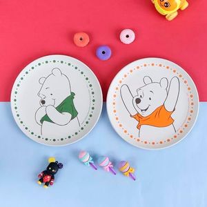 THE BAMBOO CO ™ Yummy Yellow Kids Dinner/Feeding Plate -Set of 2 | 7 inches | Eco-Friendly | Organic & Natural