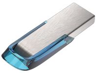 SanDisk 128GB Ultra Flair USB 3.0 Flash Drive, up to 150mb/s read speeds, Tropical Blue