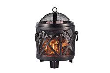 Makmioo Electric Wax Burner, Home Scent, Oil Burner, Wax Warmer, Night Light Oil Lamp for Home Decoration (Black Fireplace)
