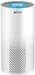 Afloia Air Purifiers for Home Bedroom Large Room Up to 1076 Ft², True HEPA Filter Air Purifier for Pets Dust Pollen Allergies Dander Mold Odor Smoke, 22dB&7 Color Light, Kilo White