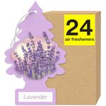 LITTLE TREES Air Fresheners Car Air Freshener. Hanging Tree Provides Long Lasting Scent for Auto or Home. Lavender, 24 Air Fresheners