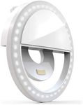 Bower Clip On Ring Light for Phone | 36 LED Ultra Wide Range Rechargeable Selfie Light with 3 Brightness Levels - Great for Selfie Photos, Vlogging, Make-Up, Dark Scenery, and More.