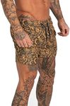 GINGTTO Mens Swim Trunks Swimwear B