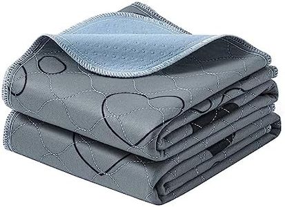 Feandrea Washable Pee Pads for Dogs, 2 Pack, Reusable Dog Pads, 36 x 34 Inches, M, Waterproof Pet Training Pads, Leakproof, Non-Slip, Super Absorbent, for Dogs, Cats, Rabbits, Gray UPTD034G01