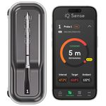 CHEF iQ Sense [2025 Model] | Smart Wireless Meat Thermometer | Ultra-Thin Probe | WiFi Unlimited Range | 530°C Heat Safe | 5 Sensors | BBQ, Grill, Oven, Smoker, Air Fryer | Gen3
