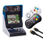 NEOGEO Mini Console: International Edition + 2 x NEOGEO Mini Controllers + HDMI Cable (Includes 40 Games)