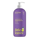 ATTITUDE Shampoo and Body Wash for Kids, EWG Verified, Dermatologically Tested, Plant- and Mineral-Based Ingredients, Vegan and Cruelty-Free, Vanilla and Pear, 946 ml