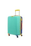 American Tourister Polypropylene (PP) Amt Splash Sp66Cm Multi Color Carry-On Luggage Hard Shell 4 Spinner Wheel Luggage with Tie Down Strap & Complete Lining, H-66 Centimeters,Medium