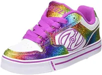 HEELYS Kids Motion Plus White/Rainbow/Hot Pink Sneaker - 13